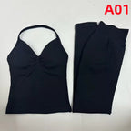 Impact Longline Strappy Top & Legging 2 Pieces Set