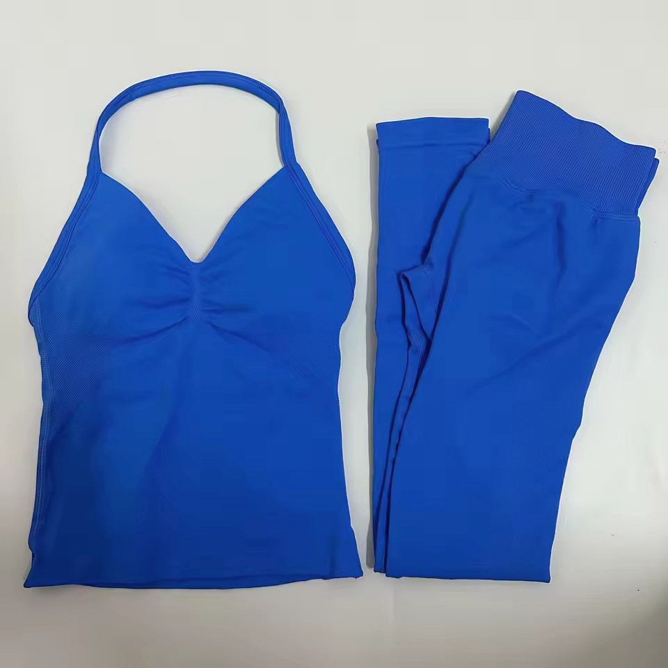 Impact Longline Strappy Top & Legging 2 Pieces Set