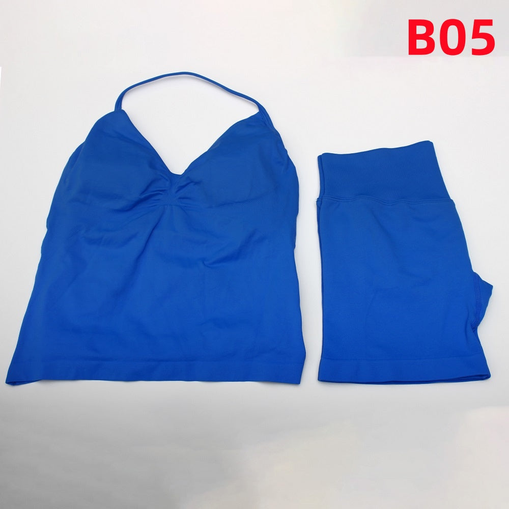 Impact Longline Strappy Top & Shorts 2 Pieces Set