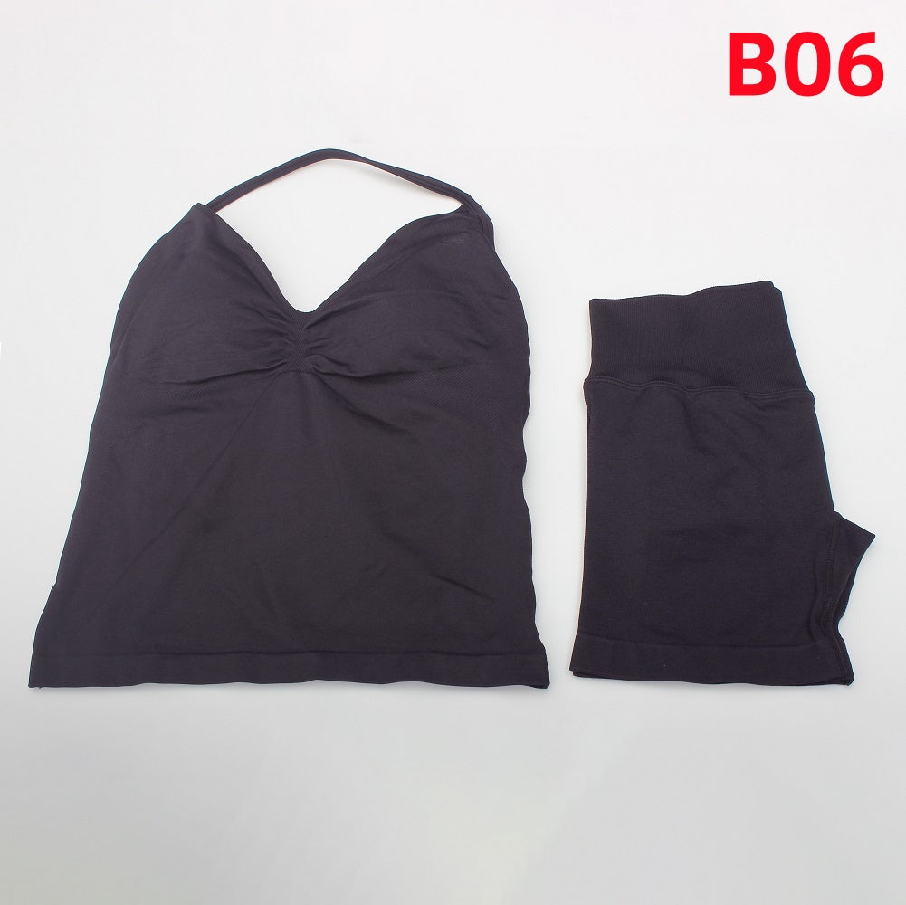 Impact Longline Strappy Top & Shorts 2 Pieces Set