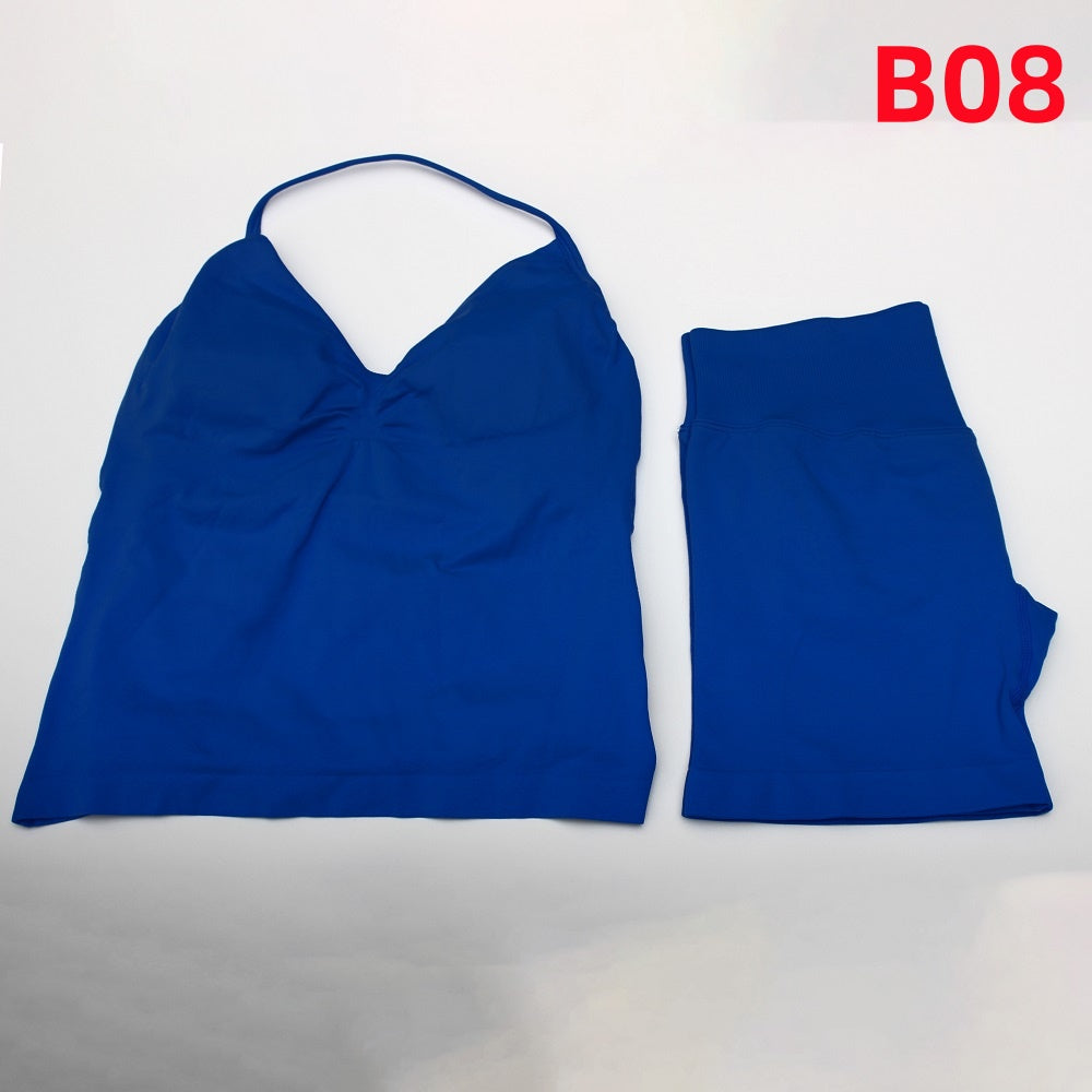 Impact Longline Strappy Top & Shorts 2 Pieces Set