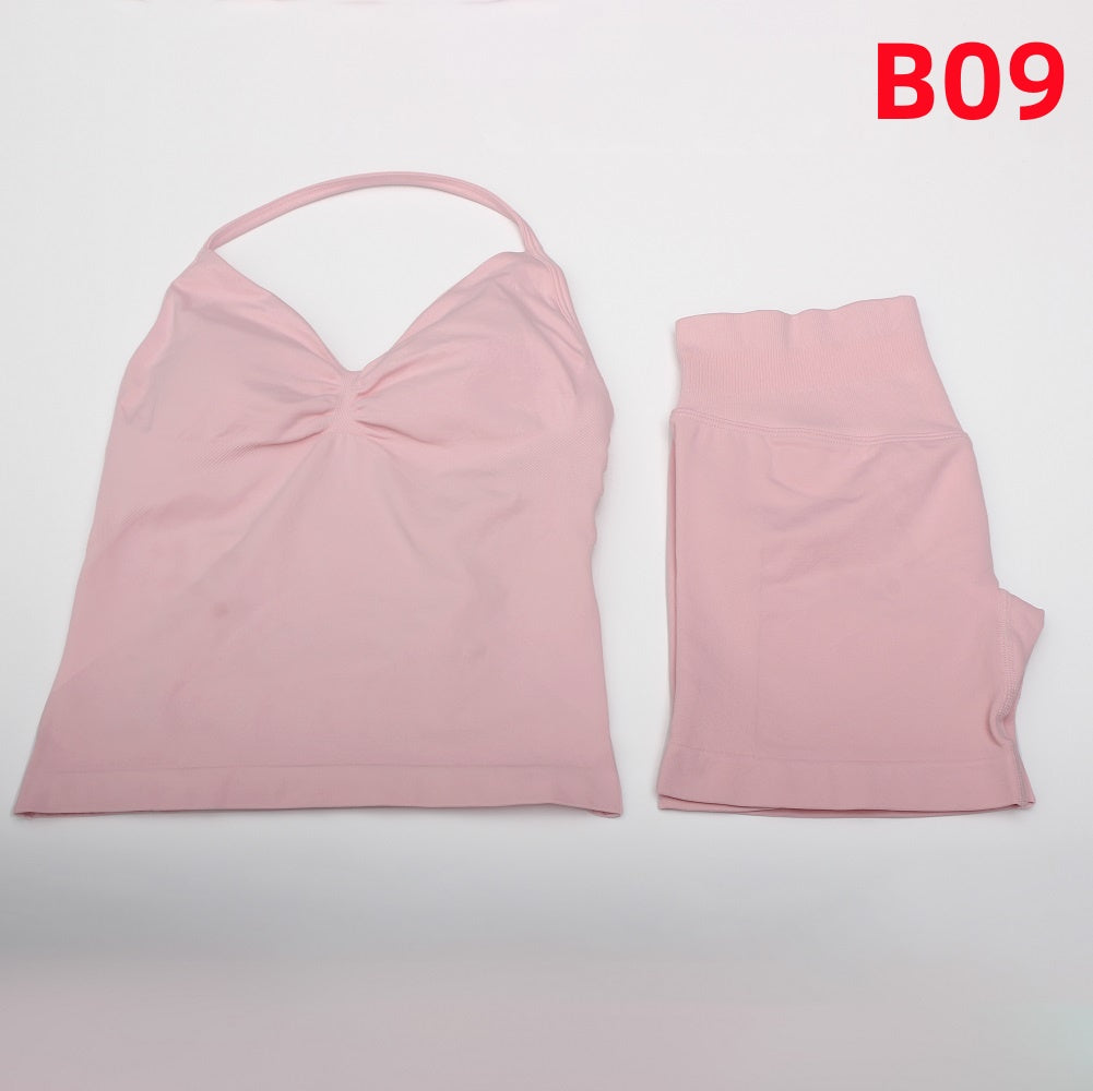 Impact Longline Strappy Top & Shorts 2 Pieces Set