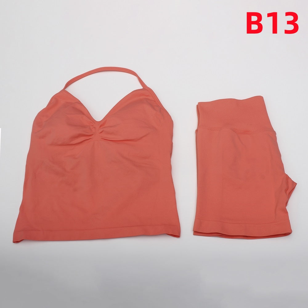Impact Longline Strappy Top & Shorts 2 Pieces Set