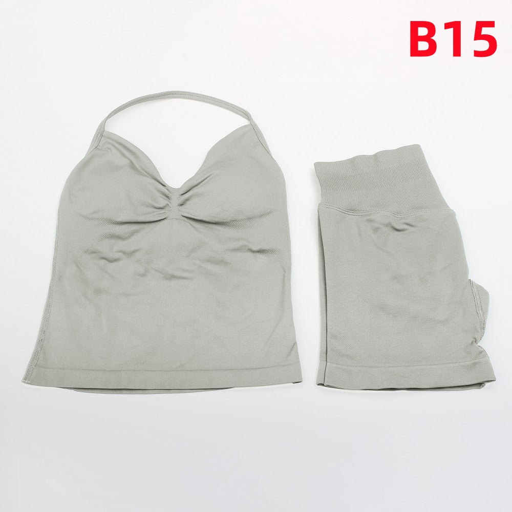 Impact Longline Strappy Top & Shorts 2 Pieces Set