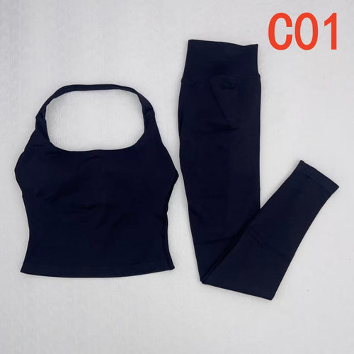 Impact Halter Top & Legging 2 Pieces Set