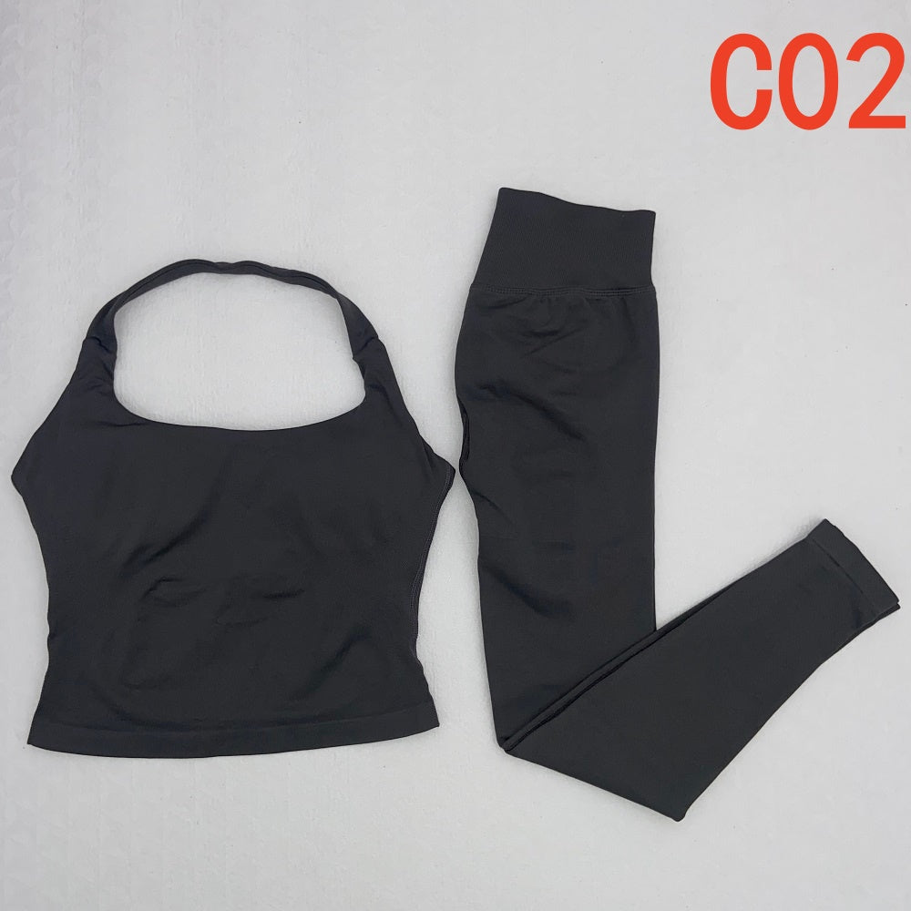 Impact Halter Top & Legging 2 Pieces Set