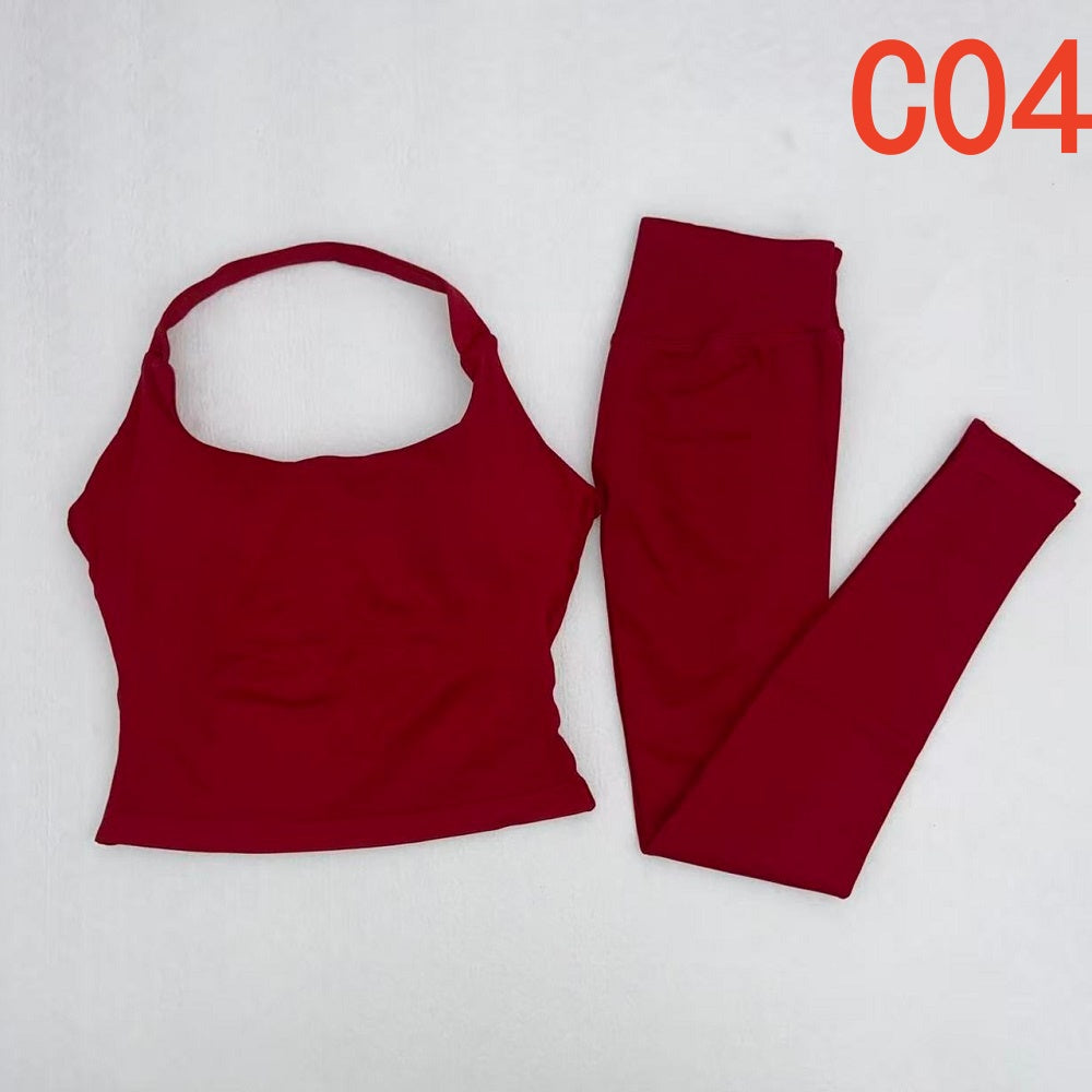 Impact Halter Top & Legging 2 Pieces Set