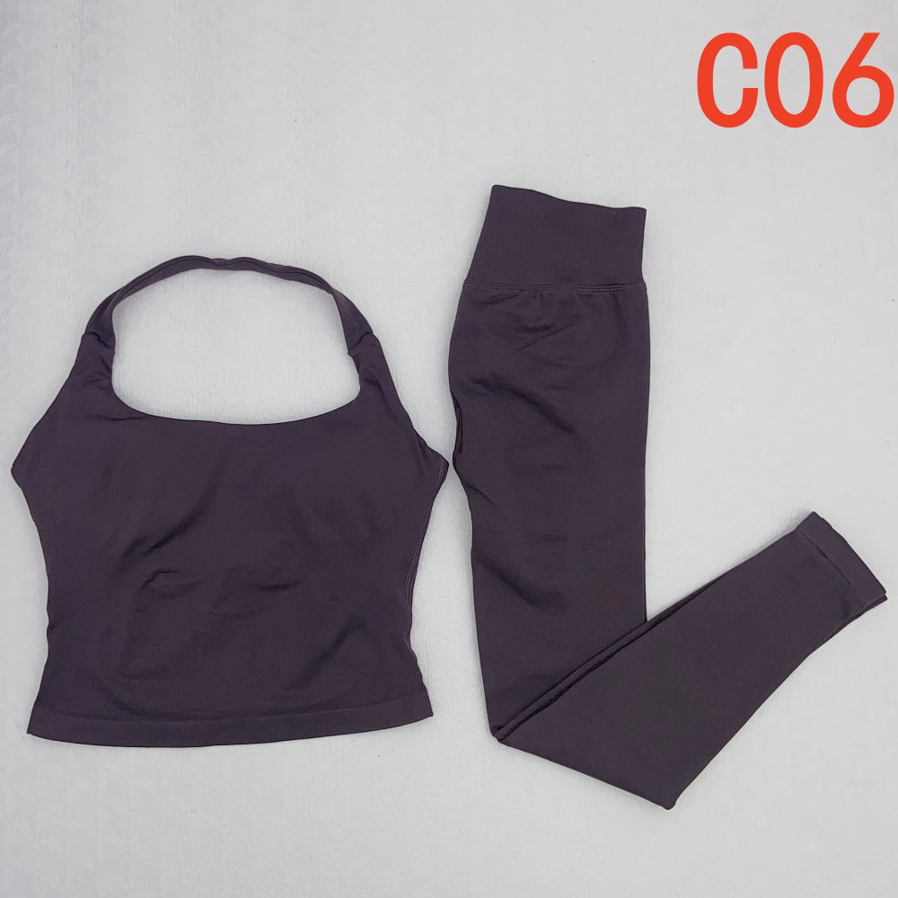Impact Halter Top & Legging 2 Pieces Set