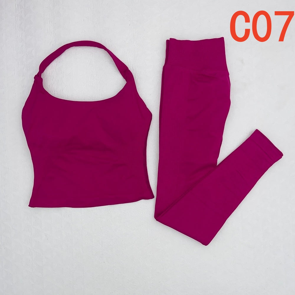 Impact Halter Top & Legging 2 Pieces Set