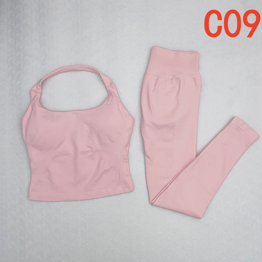Impact Halter Top & Legging 2 Pieces Set