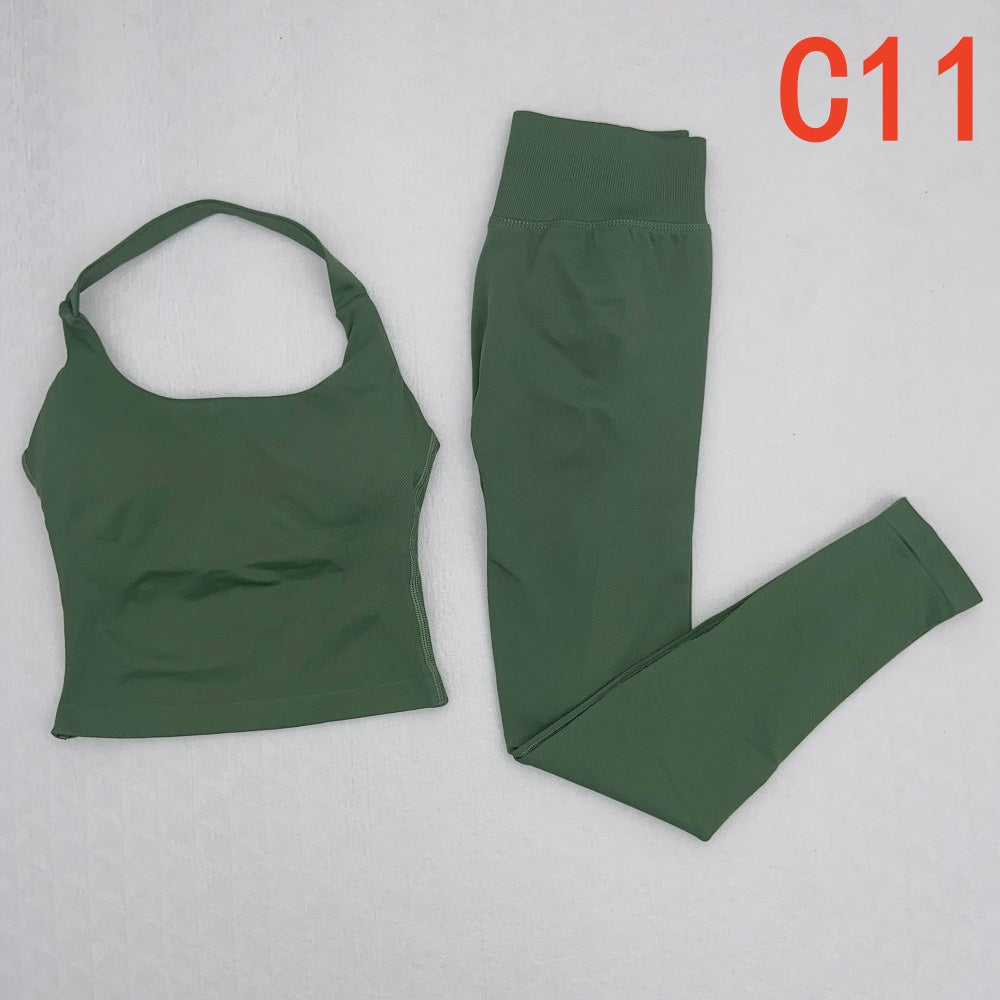 Impact Halter Top & Legging 2 Pieces Set