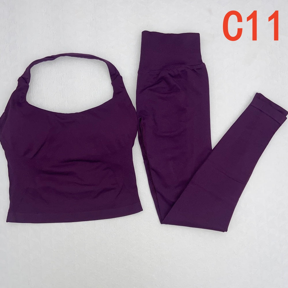 Impact Halter Top & Legging 2 Pieces Set