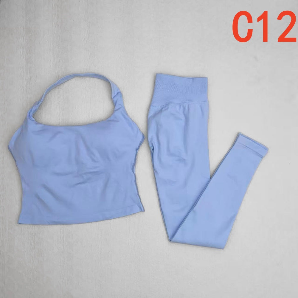 Impact Halter Top & Legging 2 Pieces Set