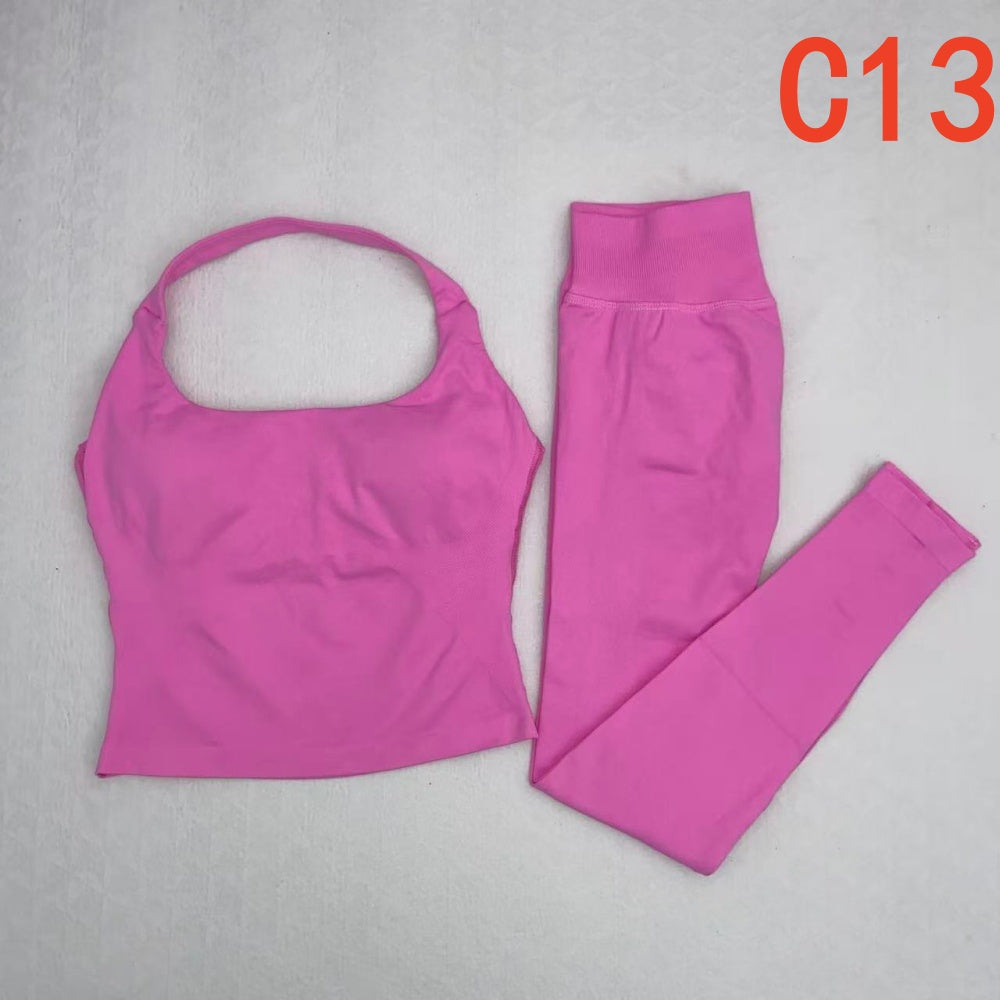 Impact Halter Top & Legging 2 Pieces Set