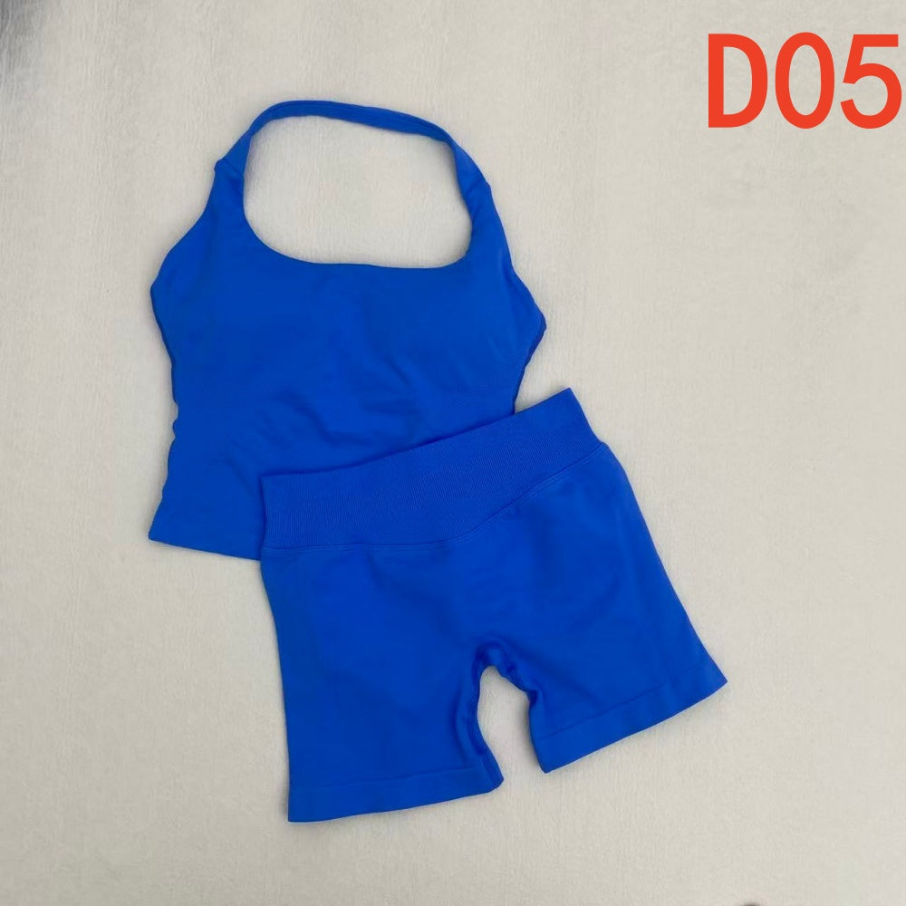 Impact Halter Top & Shorts 2 Pieces Set