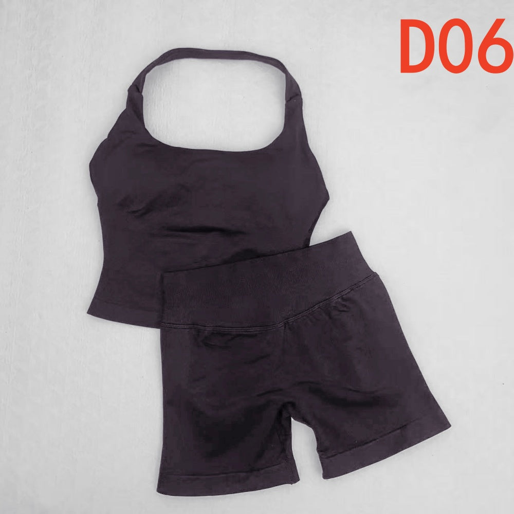 Impact Halter Top & Shorts 2 Pieces Set