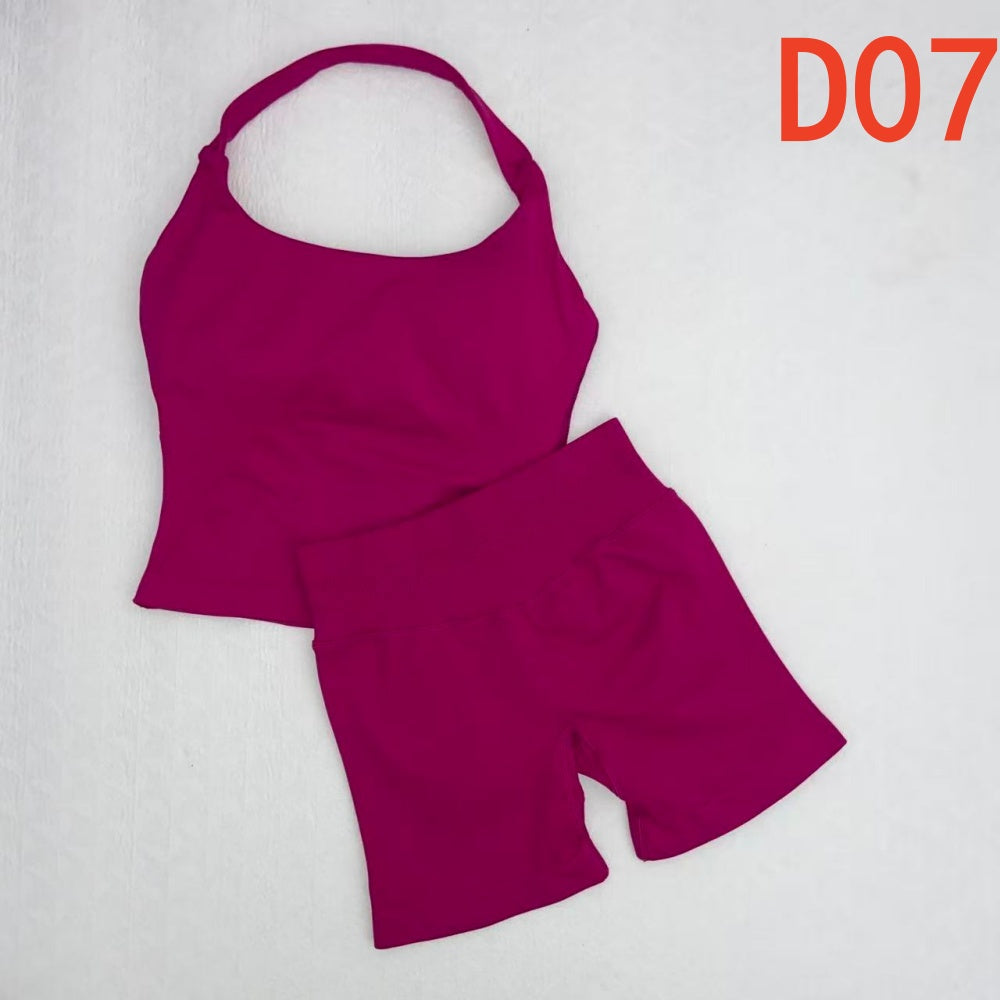 Impact Halter Top & Shorts 2 Pieces Set