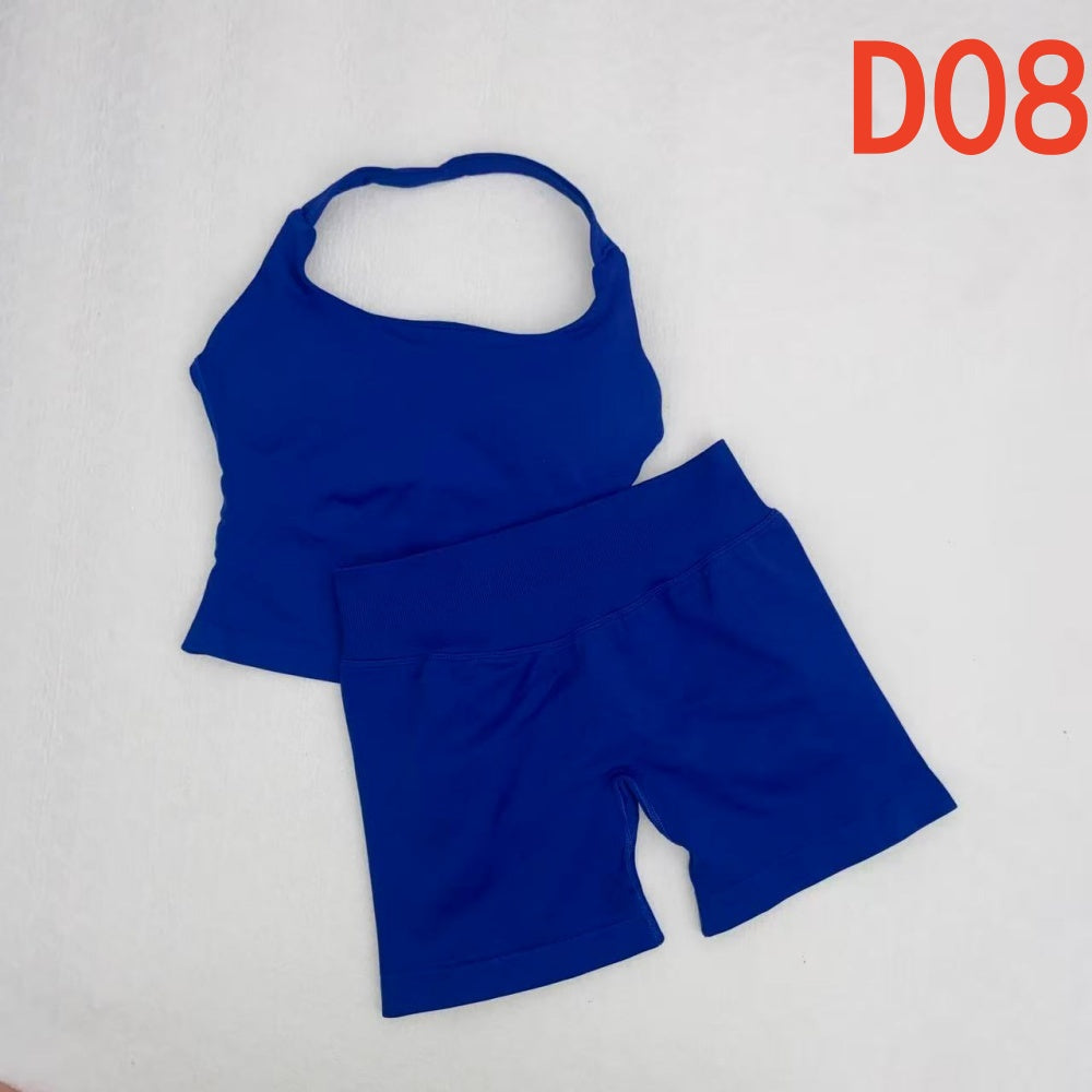 Impact Halter Top & Shorts 2 Pieces Set