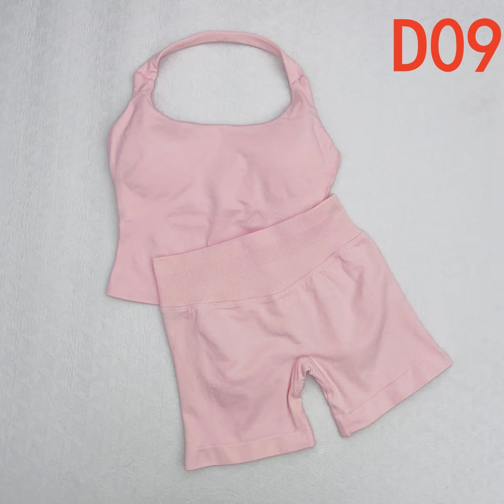 Impact Halter Top & Shorts 2 Pieces Set