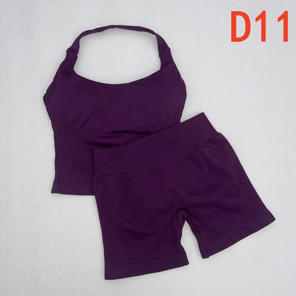 Impact Halter Top & Shorts 2 Pieces Set