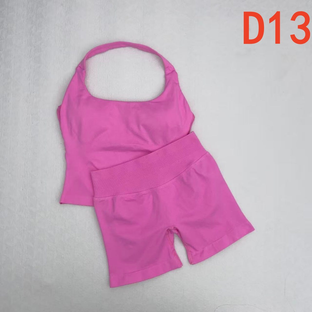 Impact Halter Top & Shorts 2 Pieces Set