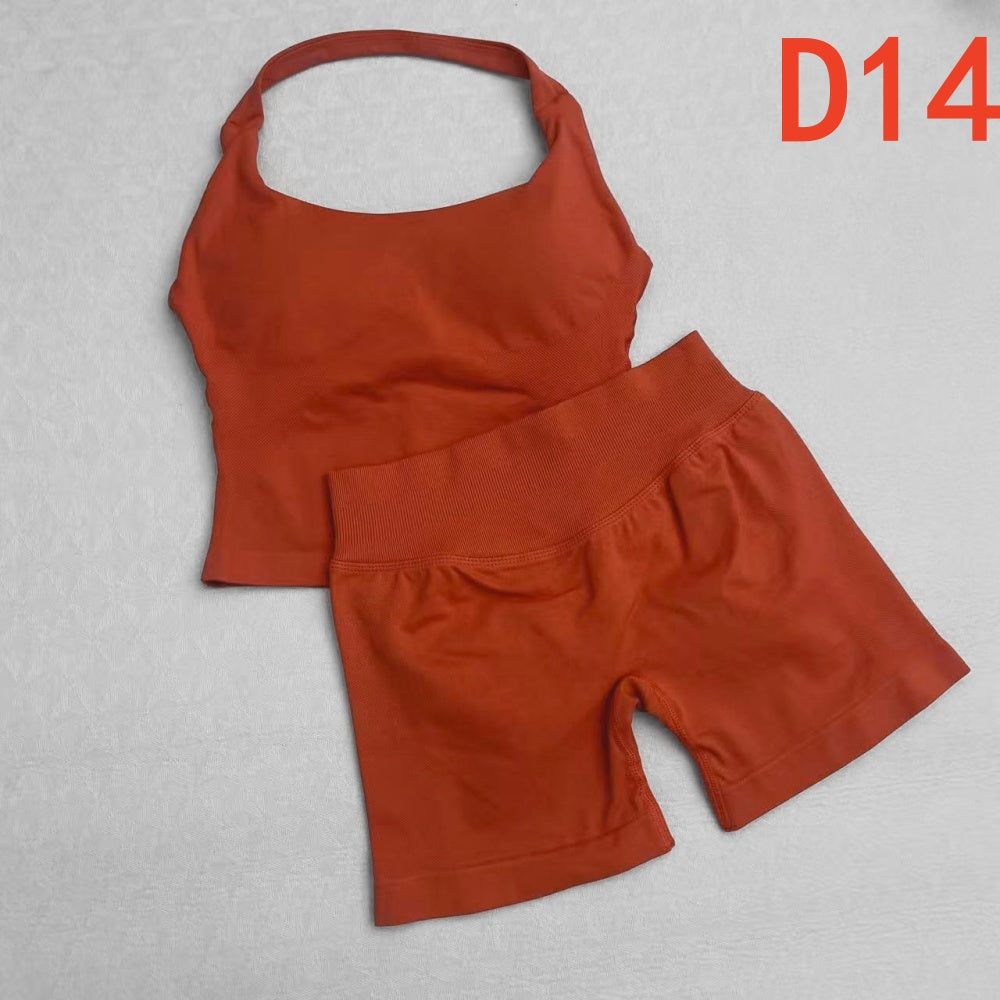Impact Halter Top & Shorts 2 Pieces Set
