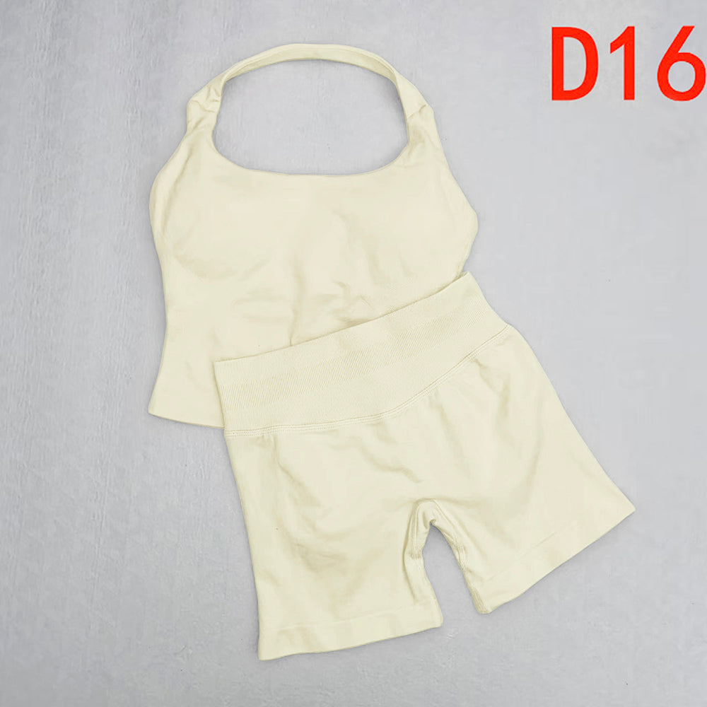 Impact Halter Top & Shorts 2 Pieces Set