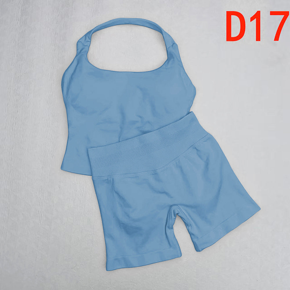 Impact Halter Top & Shorts 2 Pieces Set