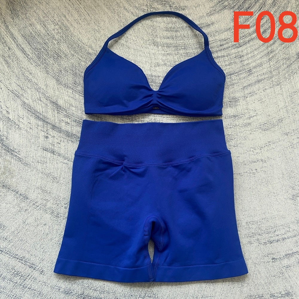 Impact Strappy Bra & Shorts 2 Pieces Set