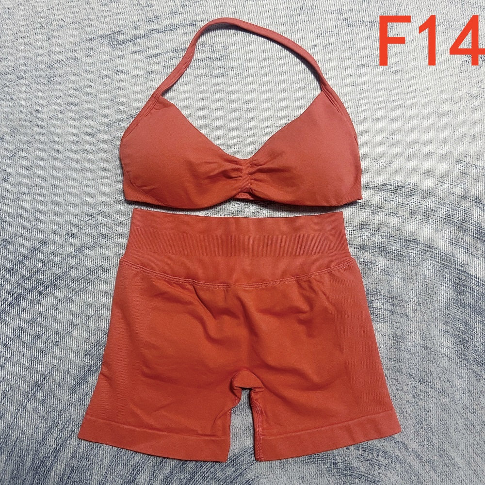Impact Strappy Bra & Shorts 2 Pieces Set