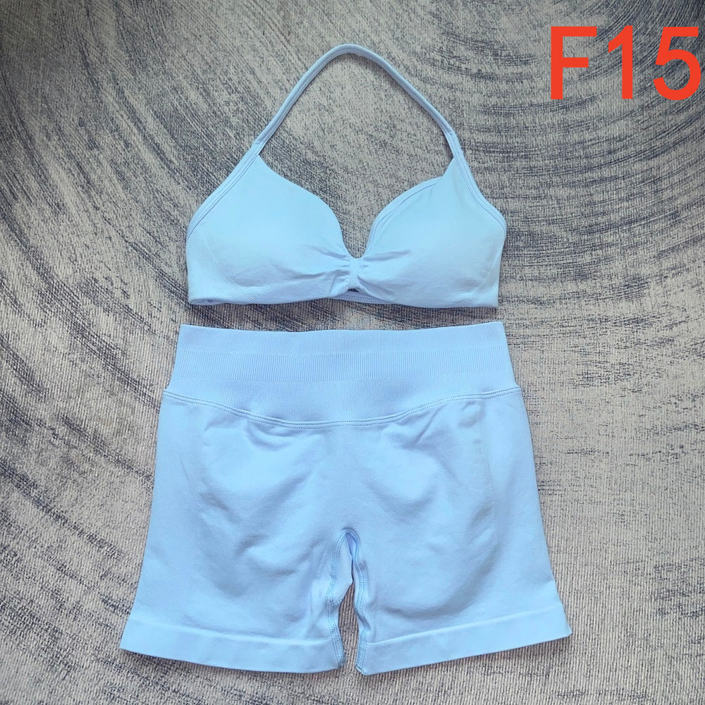 Impact Strappy Bra & Shorts 2 Pieces Set