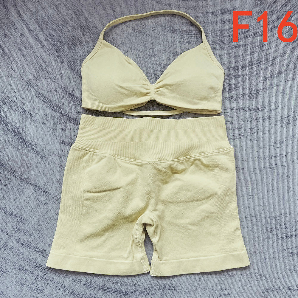 Impact Strappy Bra & Shorts 2 Pieces Set
