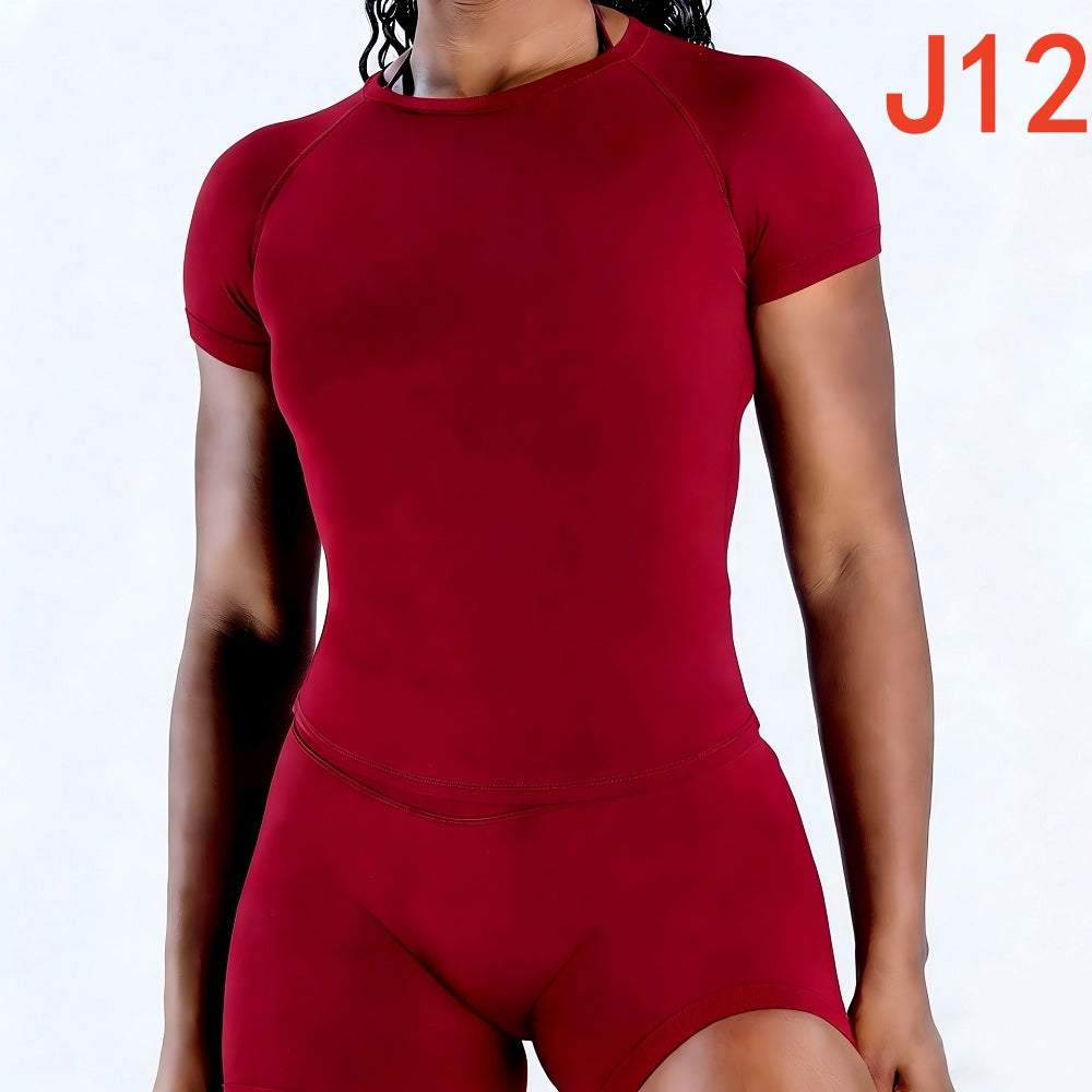 Impact Short Sleeve Top & Shorts 2 Pieces Set