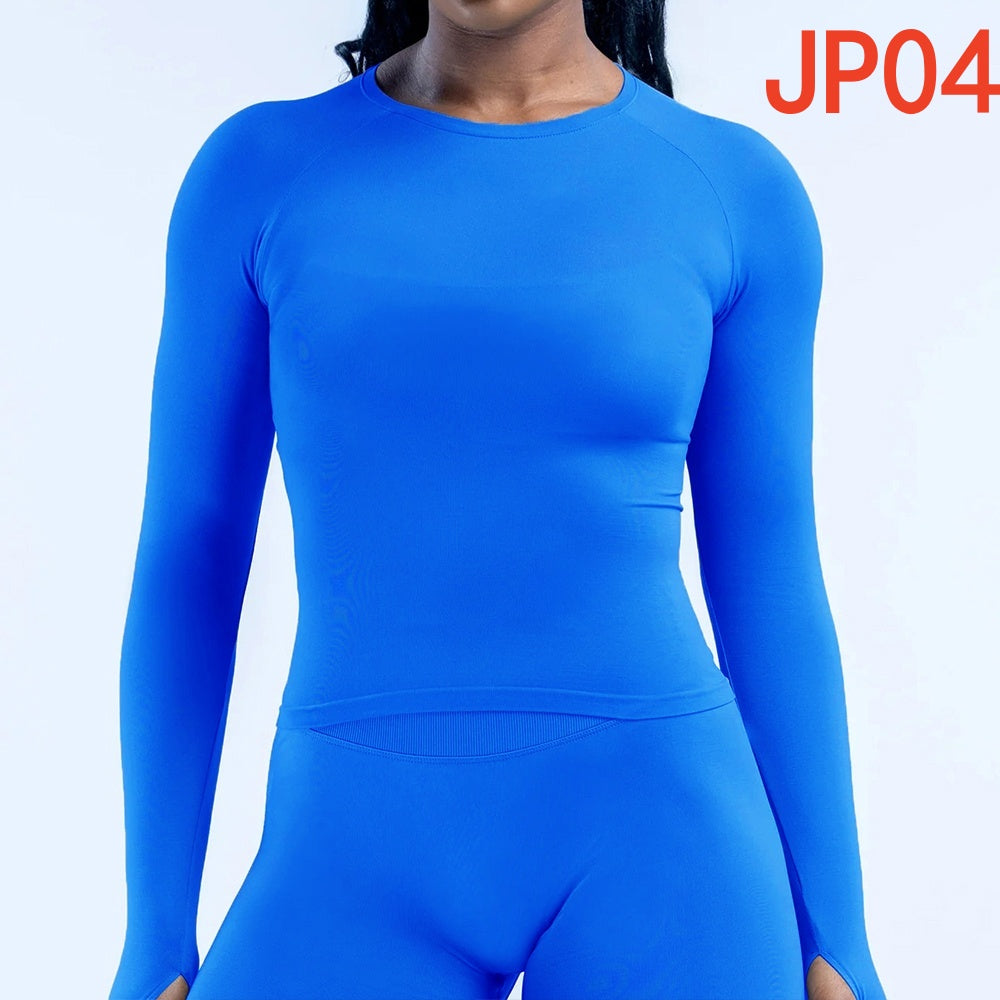 Defy Long Sleeve Top & Shorts 2 Pieces Set