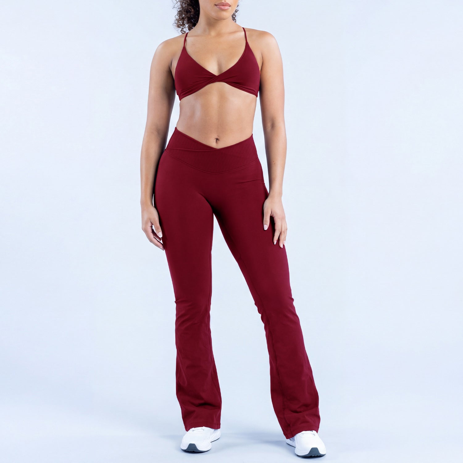 Vision Twist Front Sports Bra & Flares 2 Pieces Set